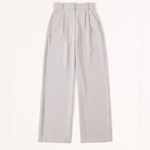 A&F Sloane Tailored Premium Crepe Pant - size 26 Long - Colour Light Grey